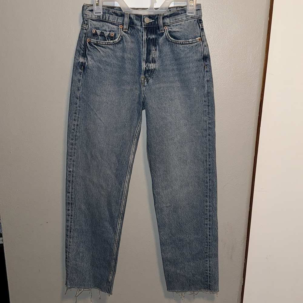 Stockholm Atelier & Other Stories Women’s High Waisted Raw Hem Size 26